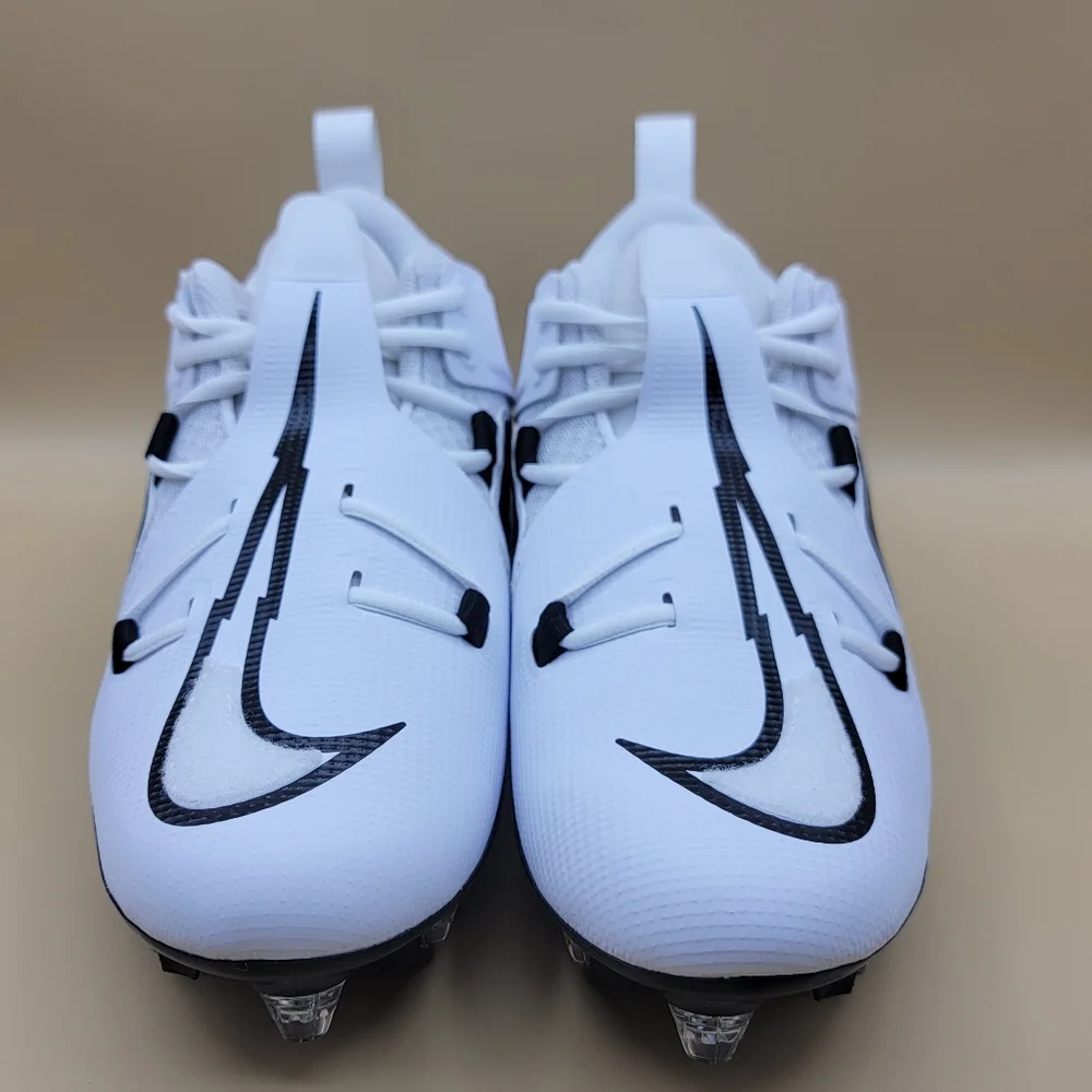 Nike Alpha Menace Pro 3 Low Detachable Football Cleats Men's Size 11 White Black